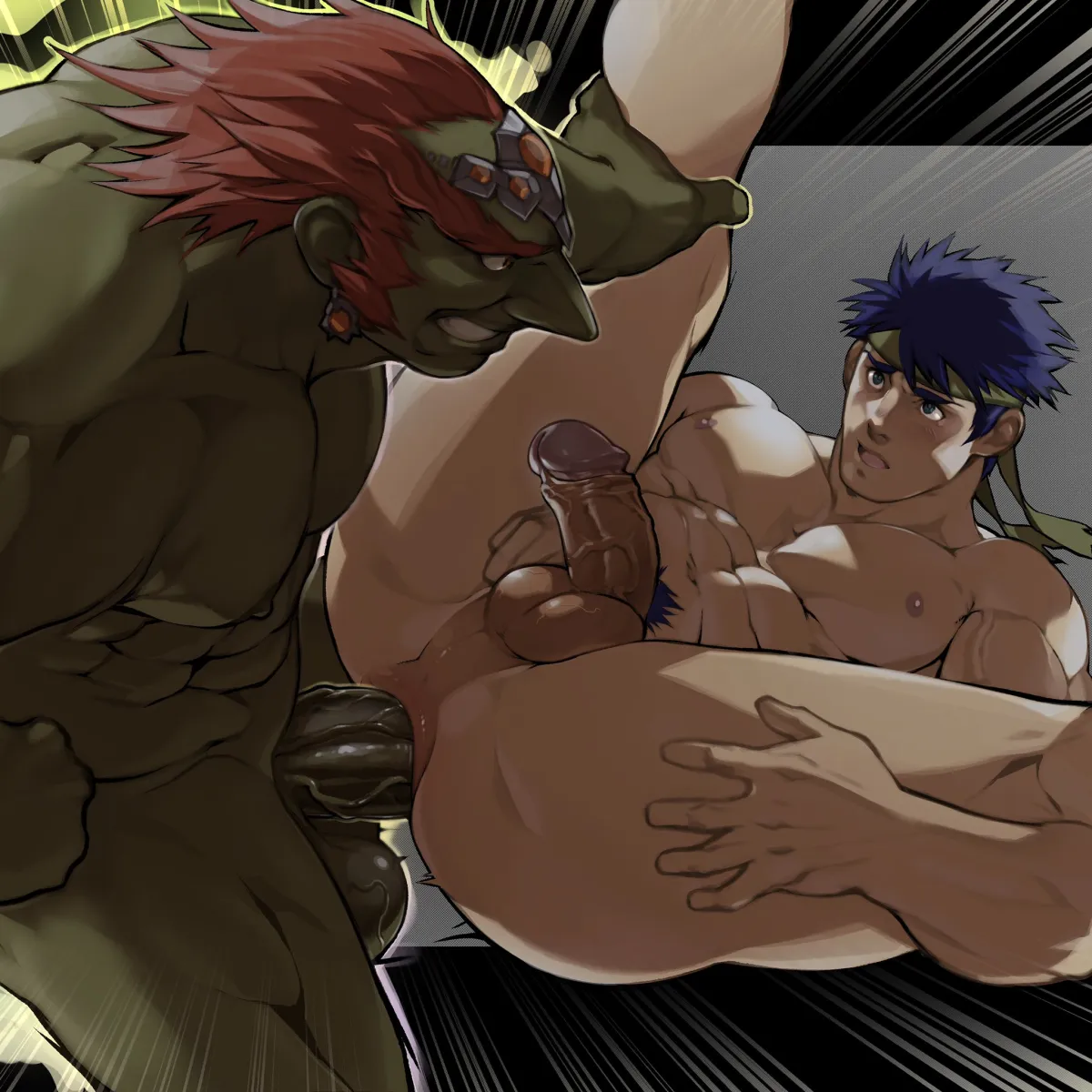 Ike (Fire Emblem), Ganondorf by Dizdoodz