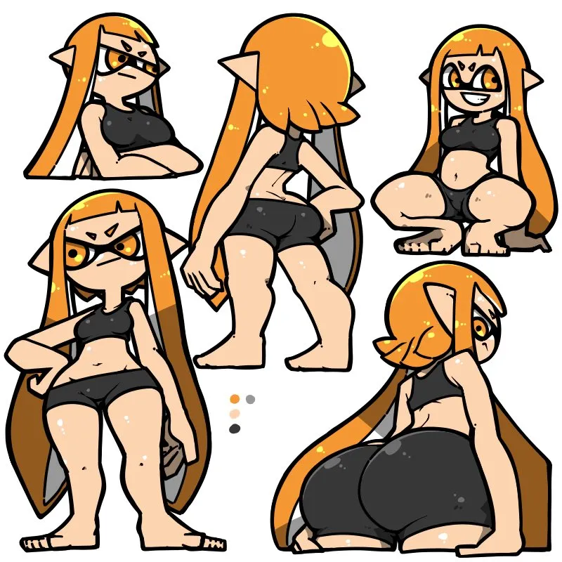 Inkling Player Character, Inkling Girl by Name Omoitukan2