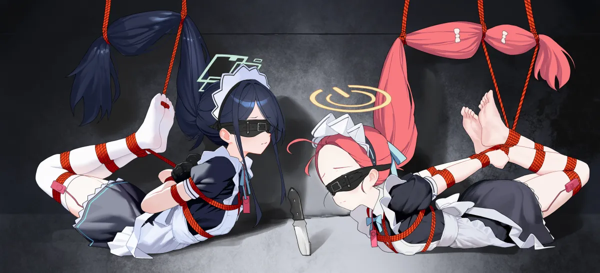 Aris (Blue Archive), Yuzu (Blue Archive) by Elegia