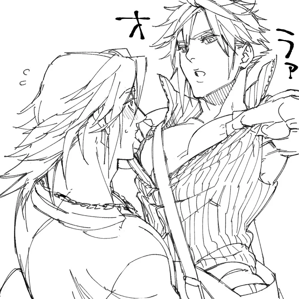 Cloud Strife, Squall Leonhart by Ryouto
