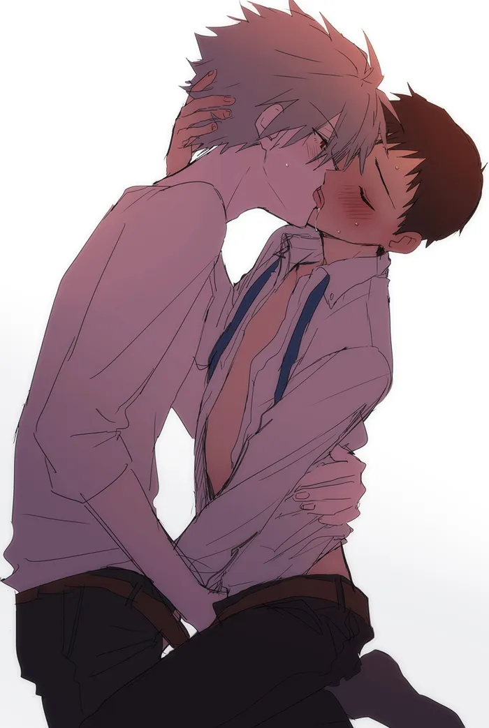 Ikari Shinji, Nagisa Kaworu by 11Kkr