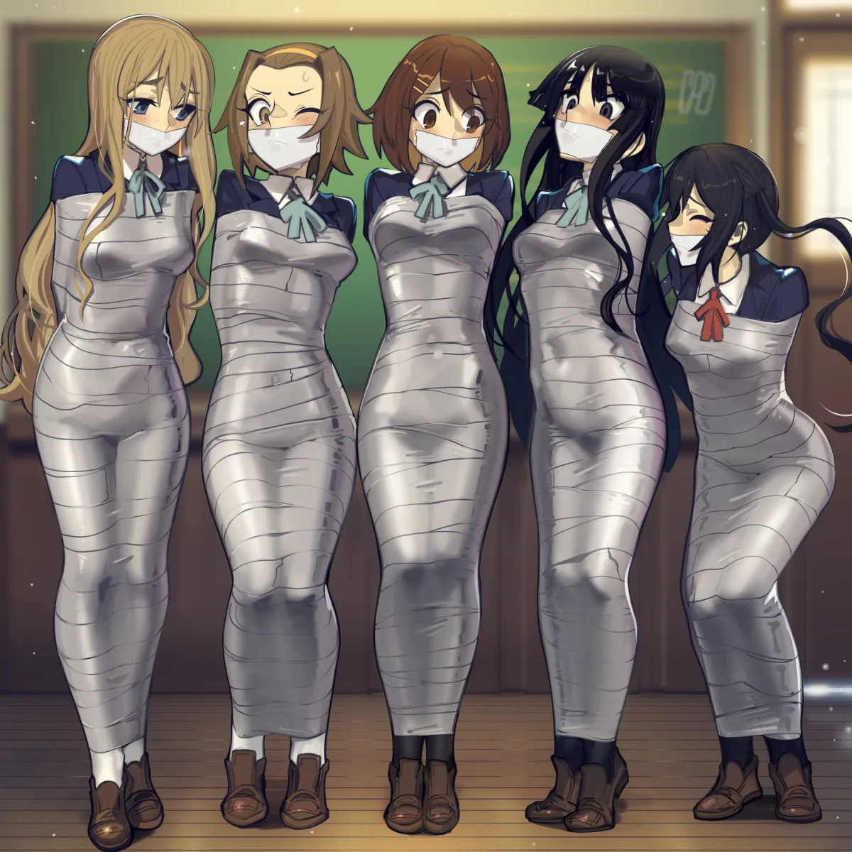 Akiyama Mio, Nakano Azusa by Cad (Caddo)