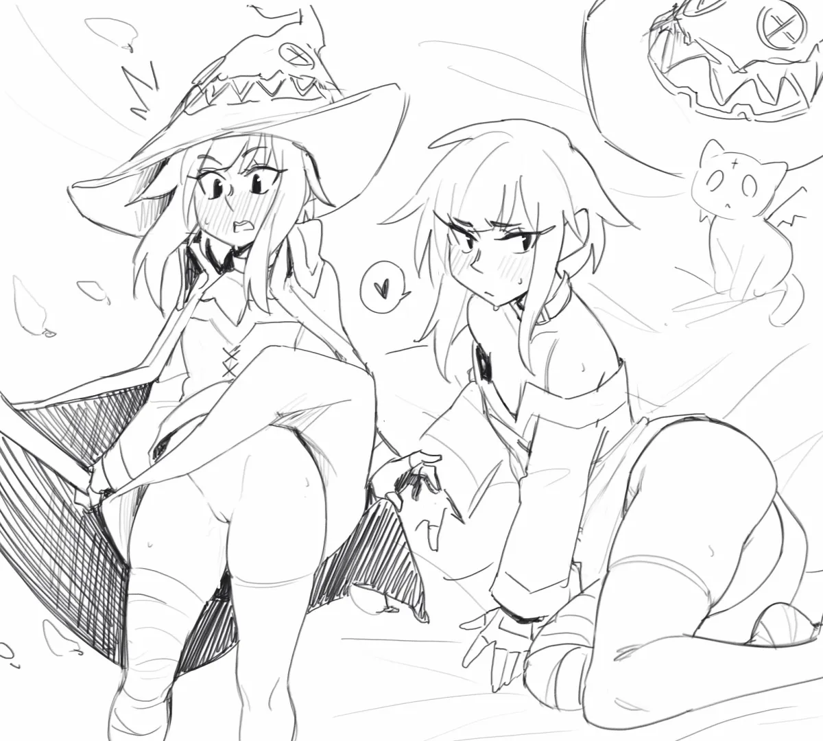 Megumin, Chomusuke by Rob Ishi