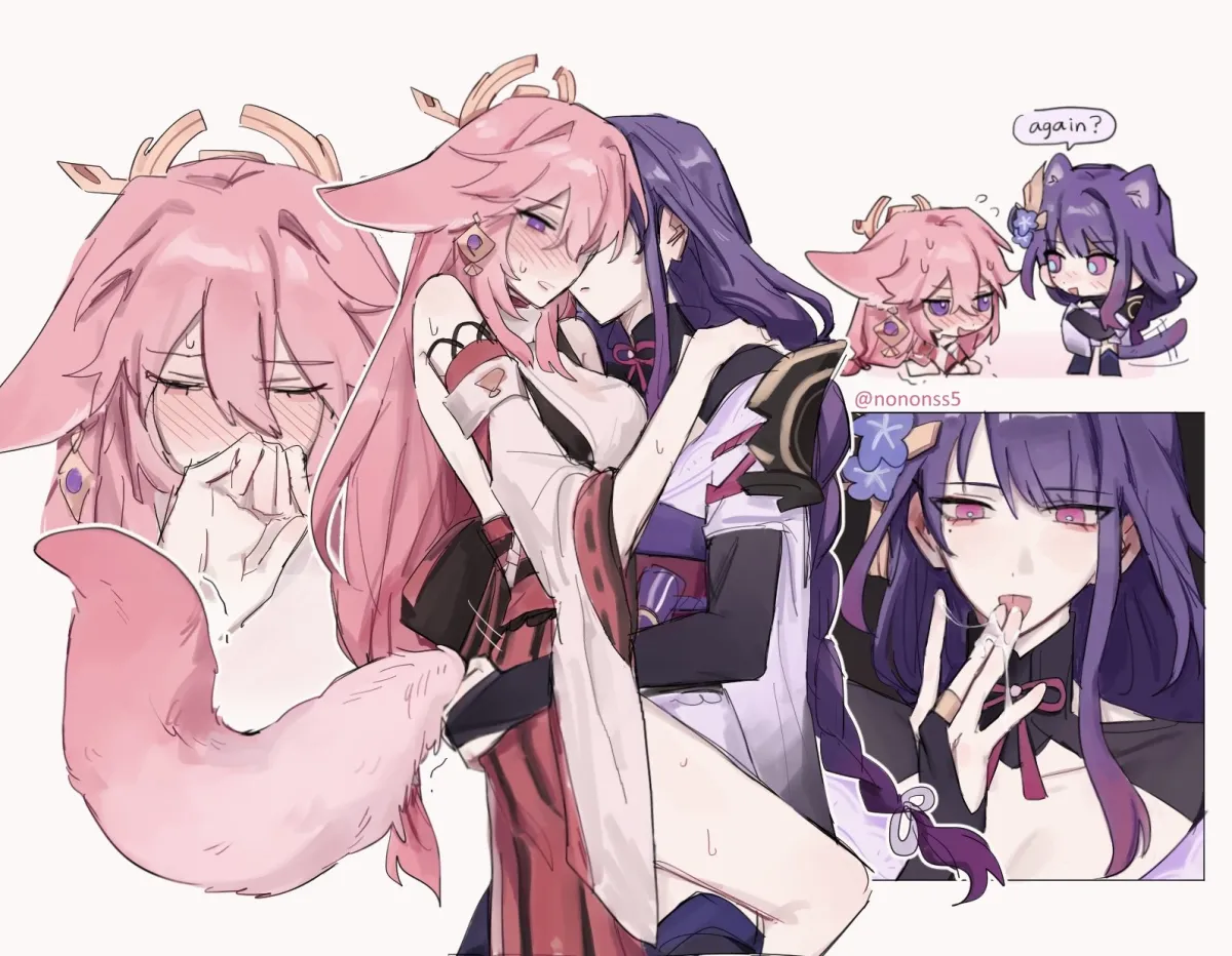 Raiden Shogun, Yae Miko by Nonons