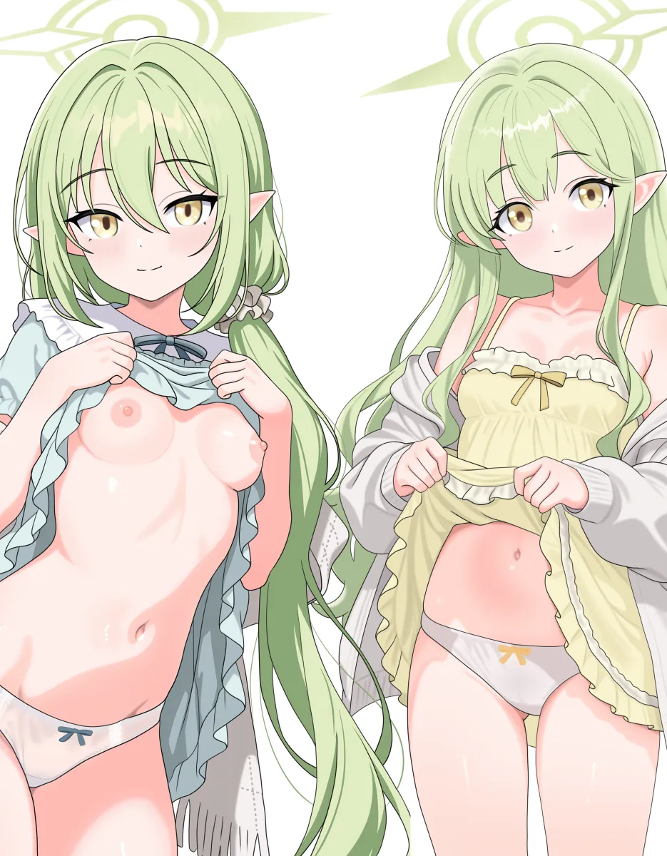 Nozomi (Blue Archive), Hikari (Blue Archive) by Myapanpan