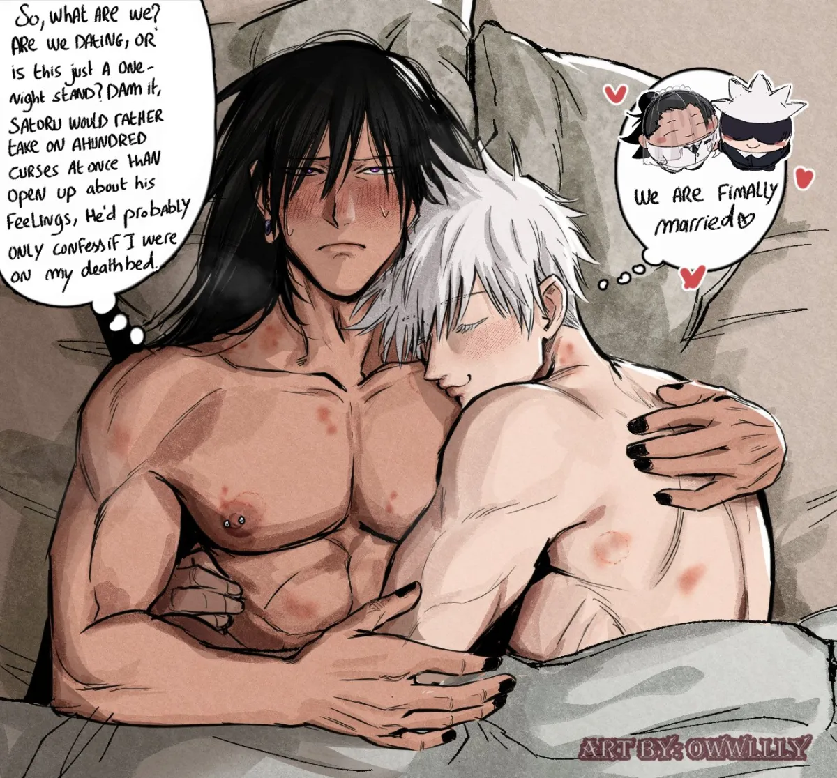 Gojo Satoru, Geto Suguru by Owwllly