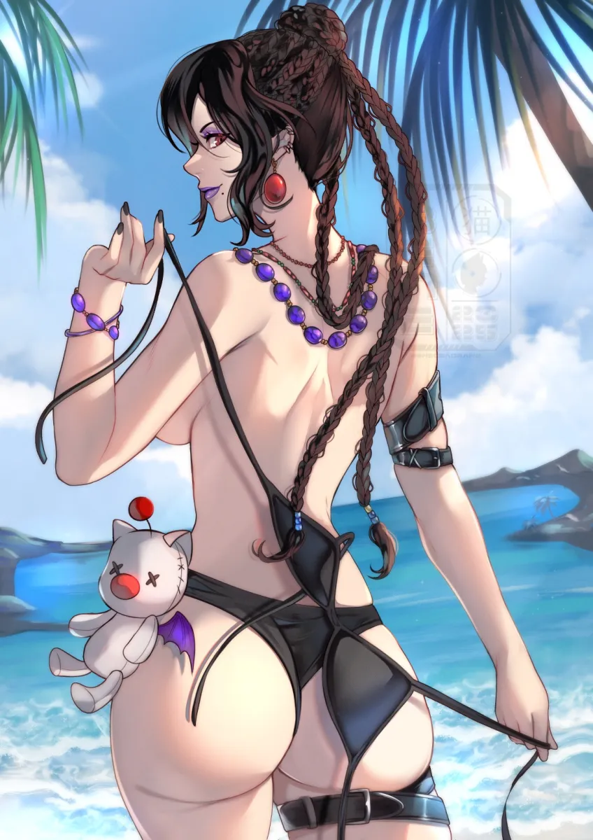 Moogle, Lulu (Ff10) by Beneceadraws