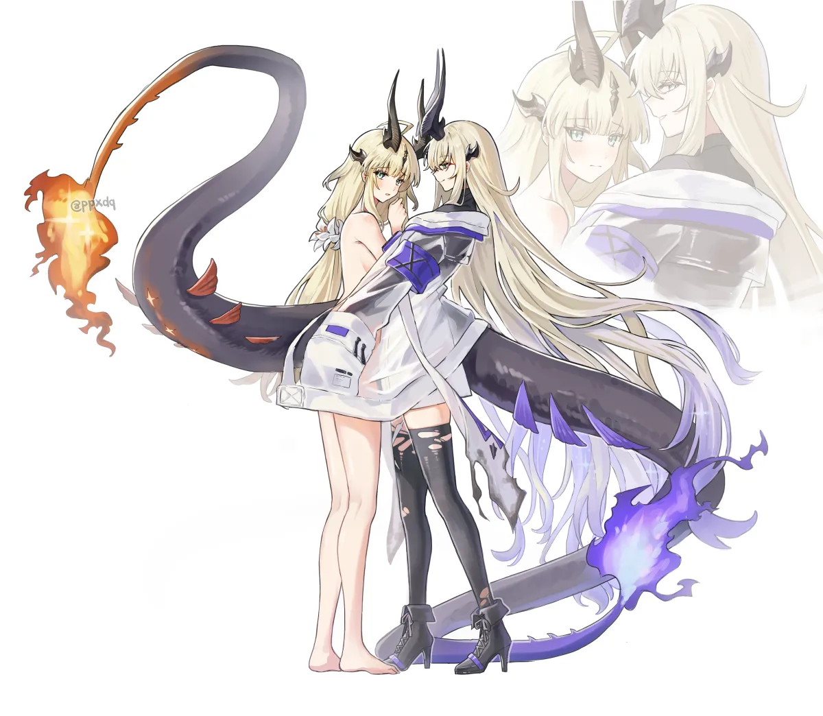 Reed (Arknights), Necrass (Arknights) by Ppxdq