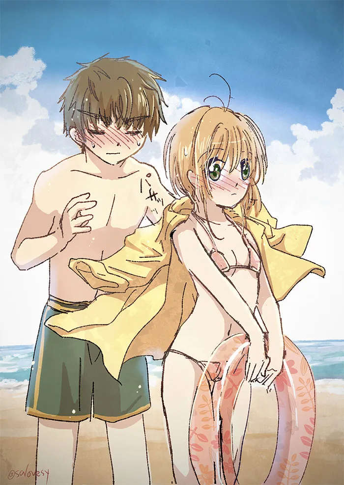 Kinomoto Sakura, Li Syaoran by Salovesy