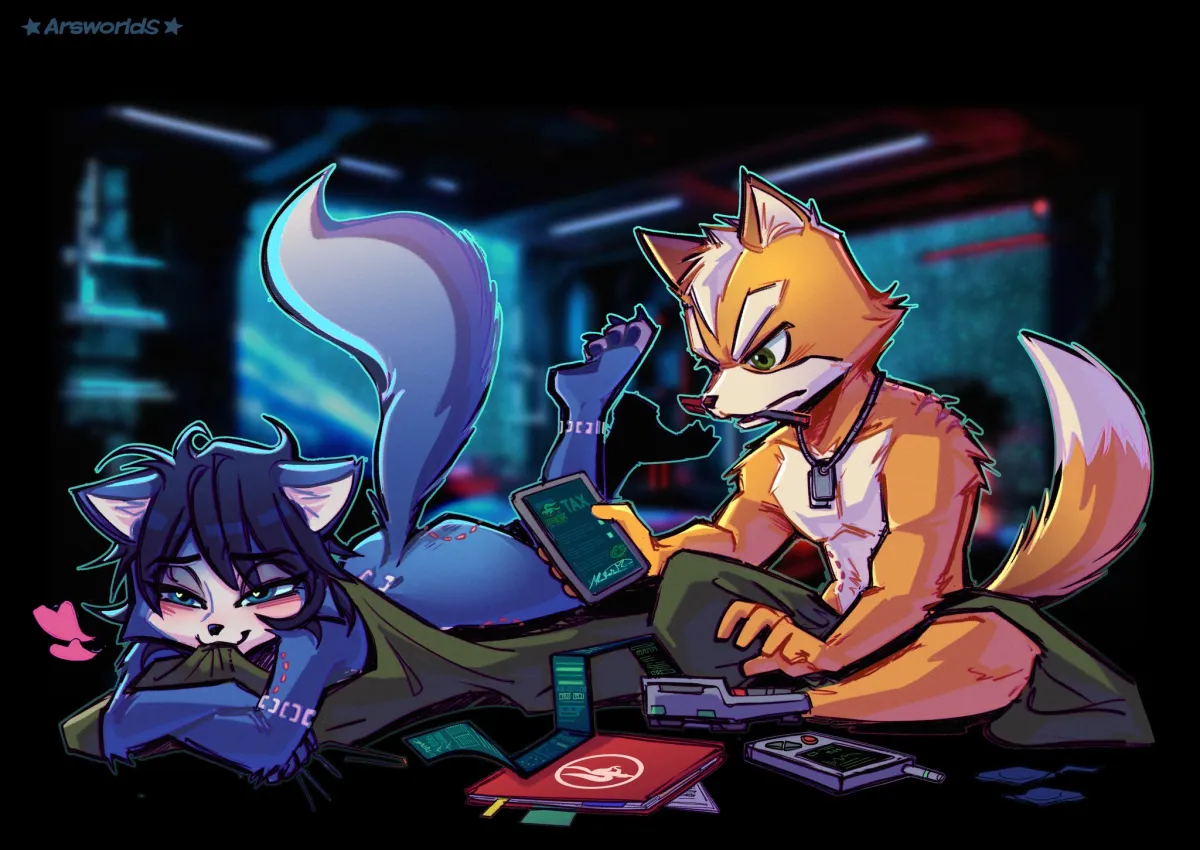 Fox Mccloud, Krystal by Mamafurba