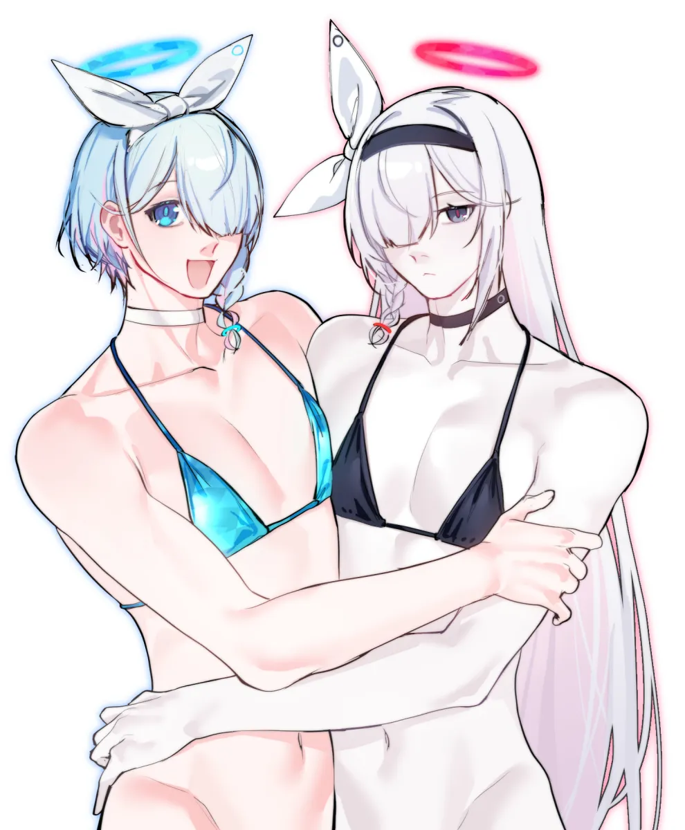 Plana (Blue Archive), Arona (Blue Archive) by Chai 09