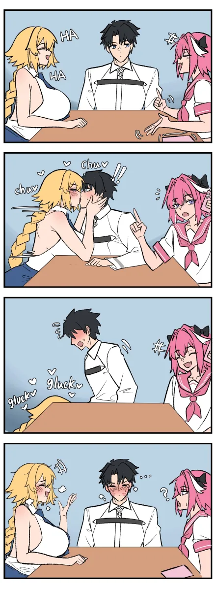 Fujimaru Ritsuka (Male), Jeanne D'arc (Fate) by Bear Boss