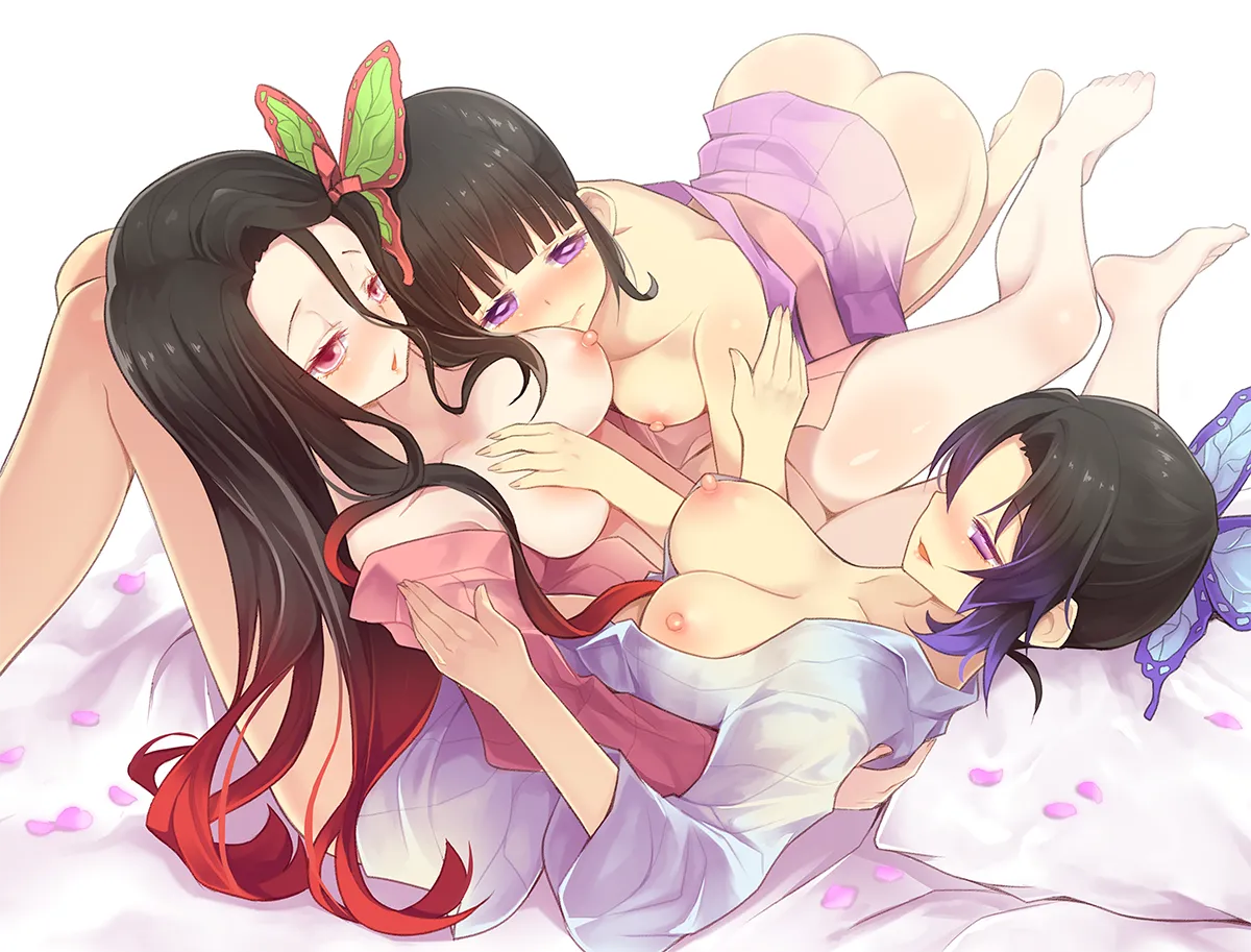 Kochou Shinobu, Kamado Nezuko by Arashiya