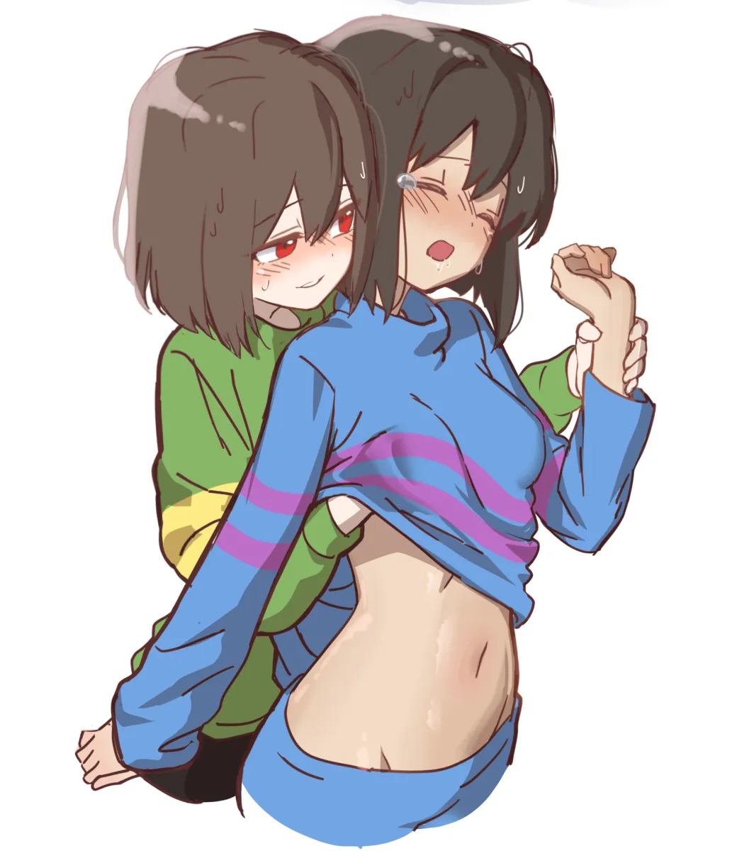 Frisk (Undertale), Chara (Undertale) by User Hdnm4742