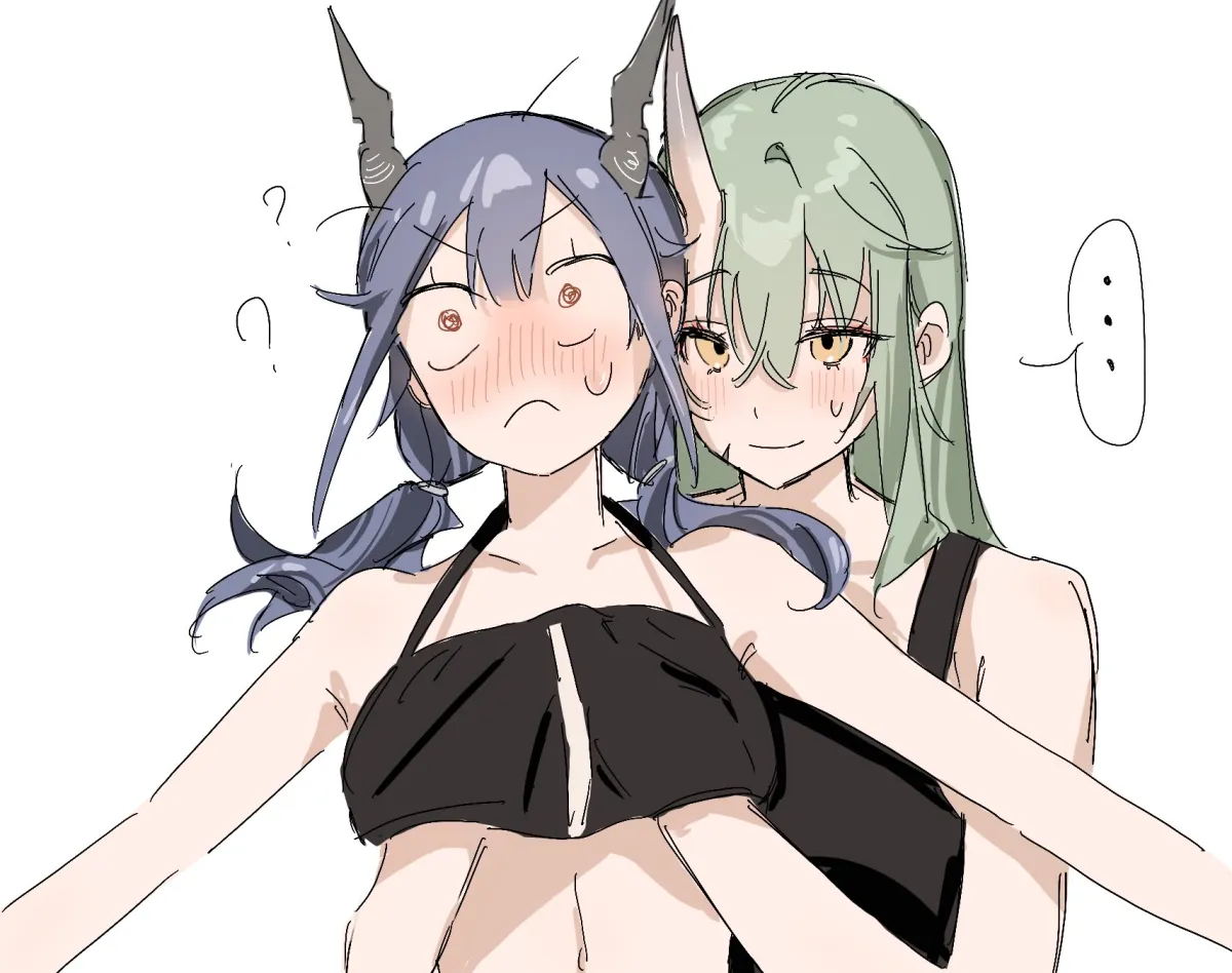 Ch'en (Arknights), Hoshiguma (Arknights) by Hill Chuchu