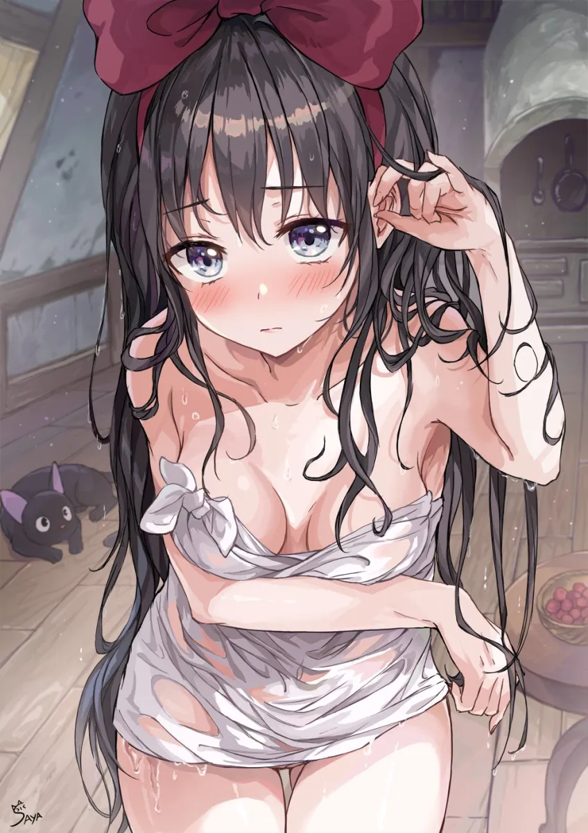 Kiki (Majo No Takkyuubin), Jiji (Majo No Takkyuubin) by Saya (Mychristian2)