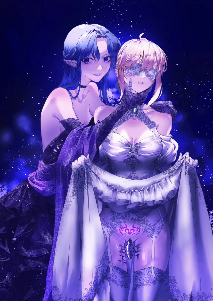 Artoria Pendragon (Fate), Medea (Fate) by Jarrchesky