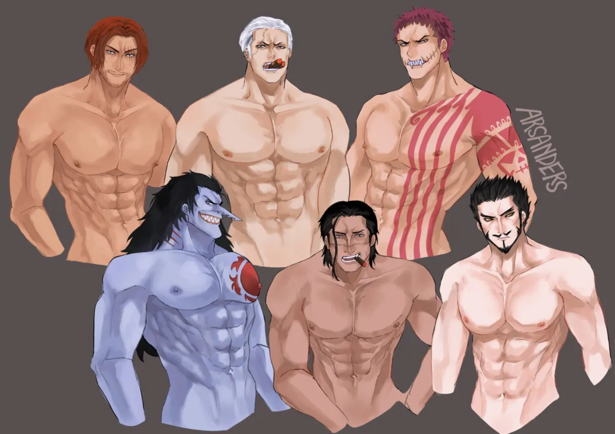 Shanks (One Piece), Crocodile (One Piece) by Arxanderxeponkbob