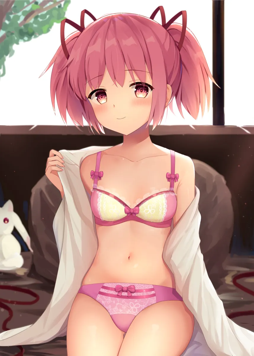 Kaname Madoka, Kyubey by Suzugahama