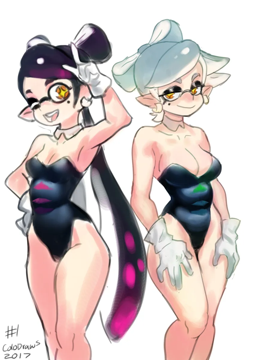 Callie (Splatoon), Marie (Splatoon) by Colo (Nagrolaz)