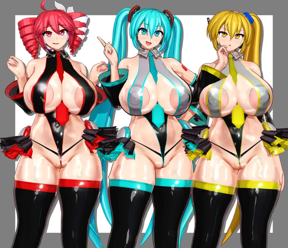 Hatsune Miku, Kasane Teto by Idohori People