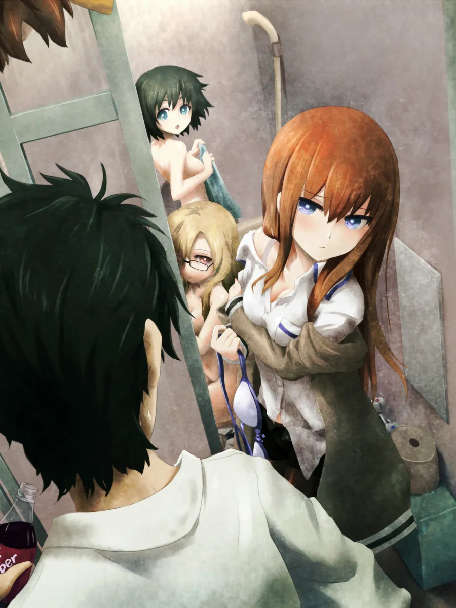 Makise Kurisu, Okabe Rintarou by Akkijin