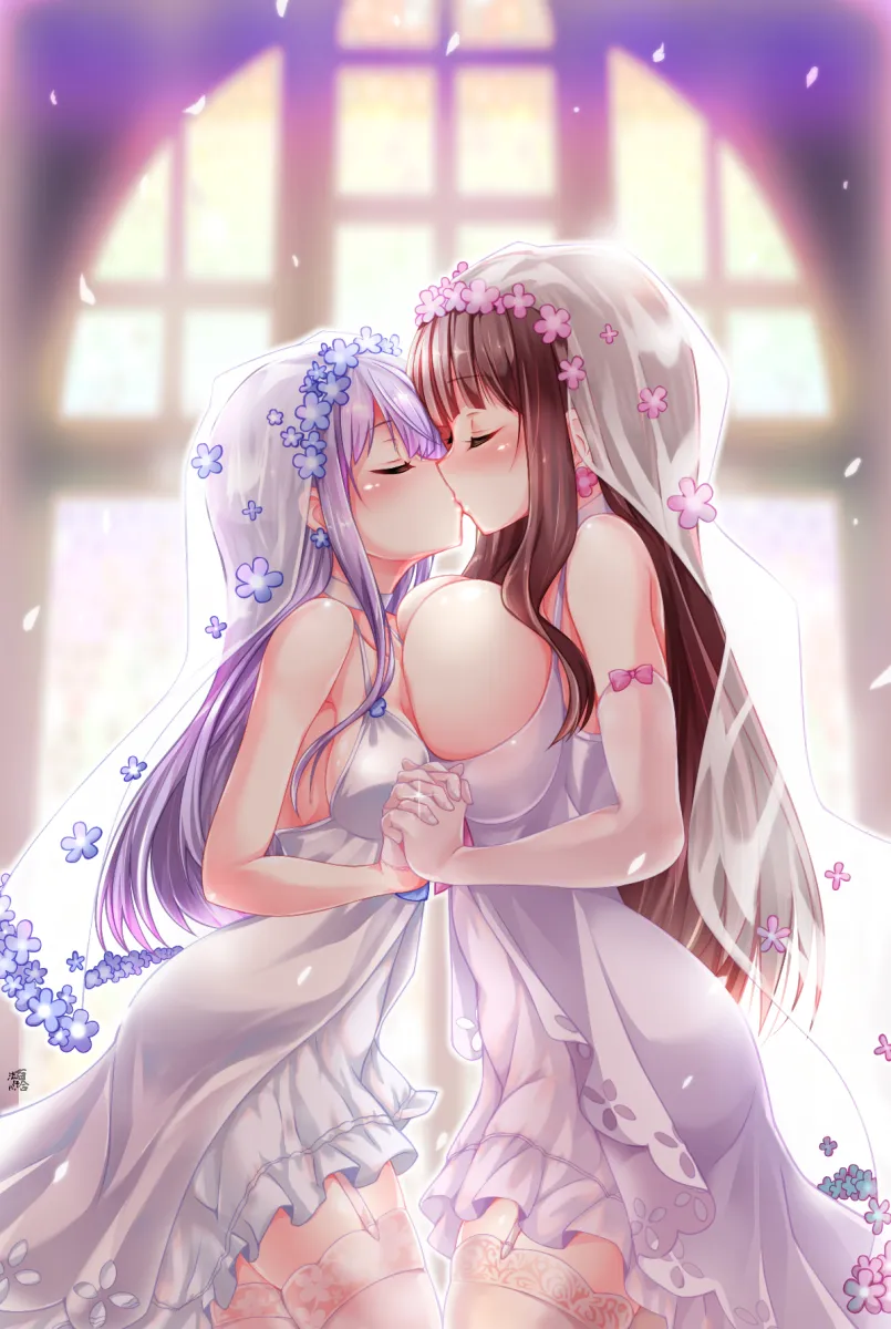 Suzukaze Aoba, Takimoto Hifumi by Kemoyuri