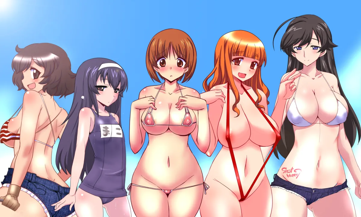 Nishizumi Miho, Akiyama Yukari by Sako (Bosscoffee)