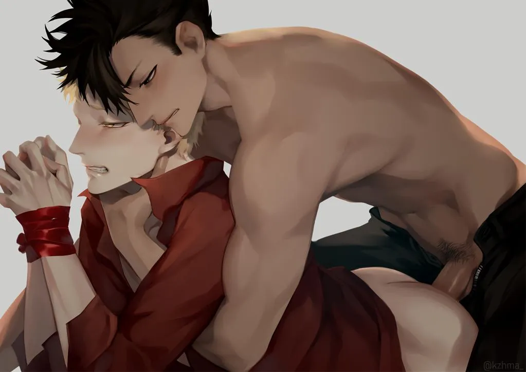 Kuroo Tetsurou, Tsukishima Kei by Kzhma
