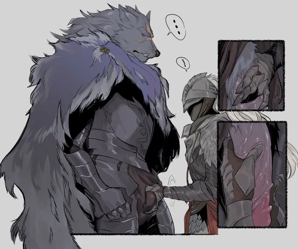 Tarnished (Elden Ring), Blaidd The Half-Wolf by Kukumomo