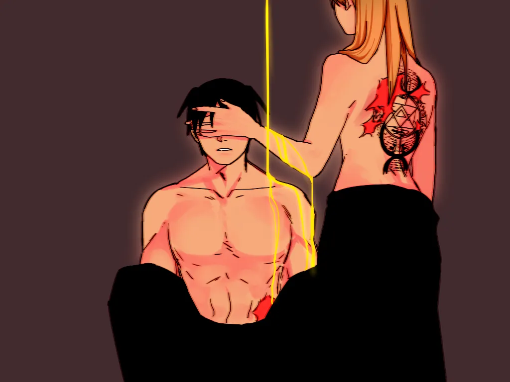 Roy Mustang, Riza Hawkeye by Doya