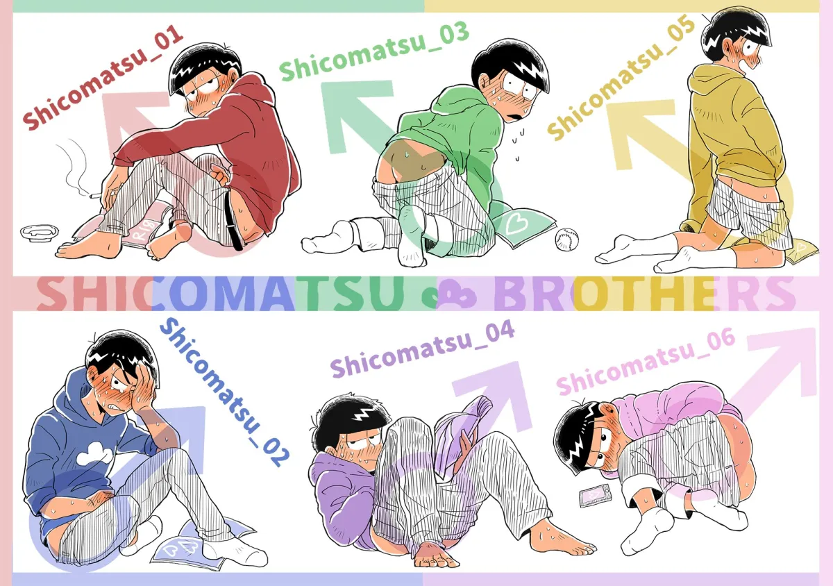 Matsuno Osomatsu, Matsuno Karamatsu by Shiyo