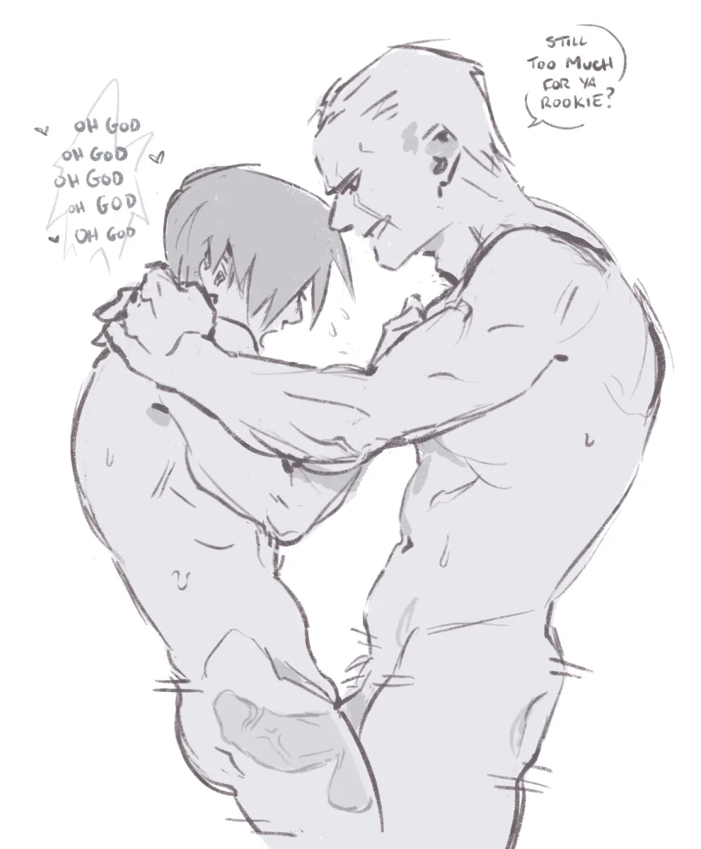 Leon S. Kennedy, Jack Krauser by Yocmul