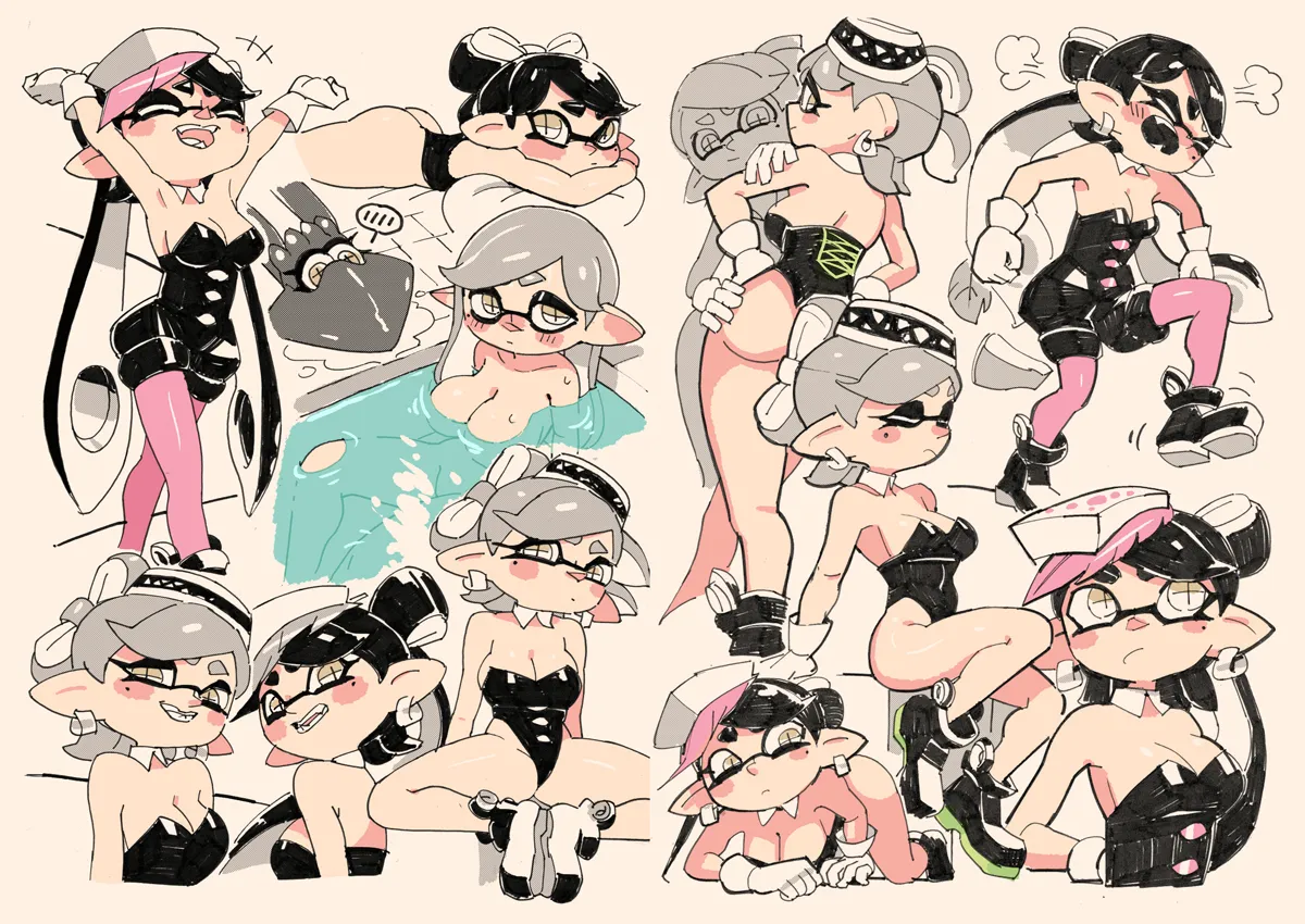 Callie (Splatoon), Marie (Splatoon) by Yuta Agc