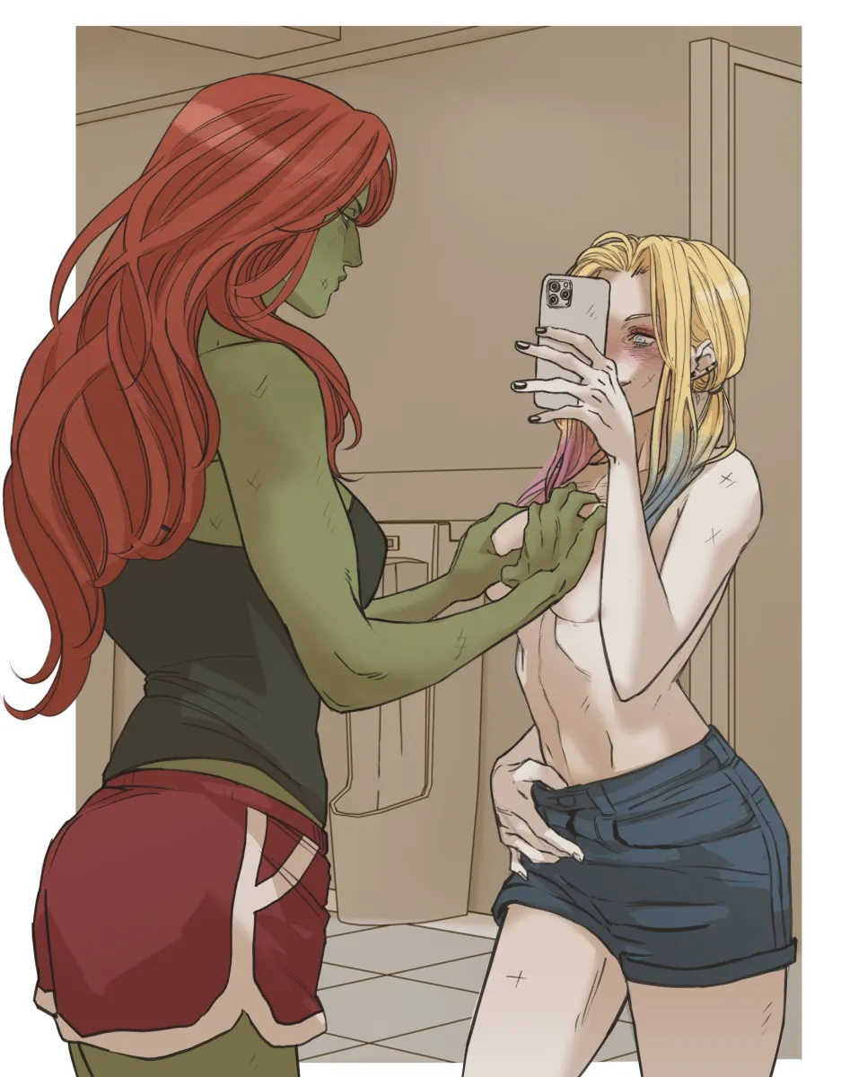 Harley Quinn, Poison Ivy by Marceline2174