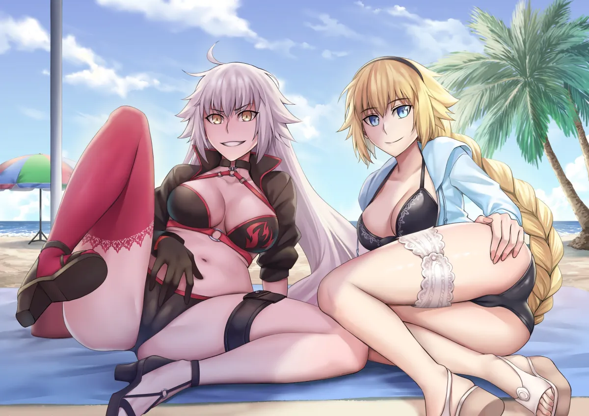 Jeanne D'arc Alter (Fate), Jeanne D'arc (Fate) by Sakuya (Liao Kj)