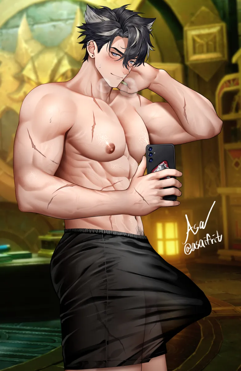 Wriothesley (Genshin Impact) by Asa Ifrit (Asaifrit)