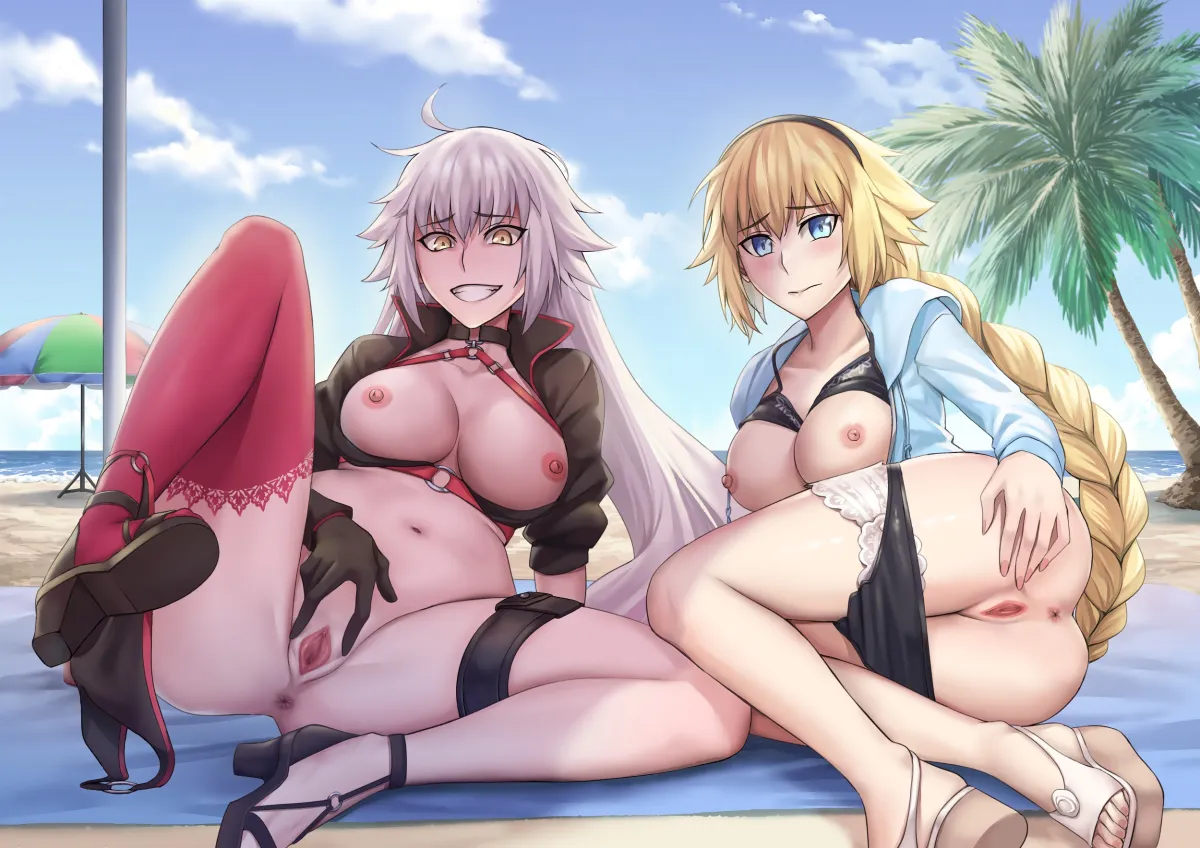 Jeanne D'arc Alter (Fate), Jeanne D'arc (Fate) by Sakuya (Liao Kj)