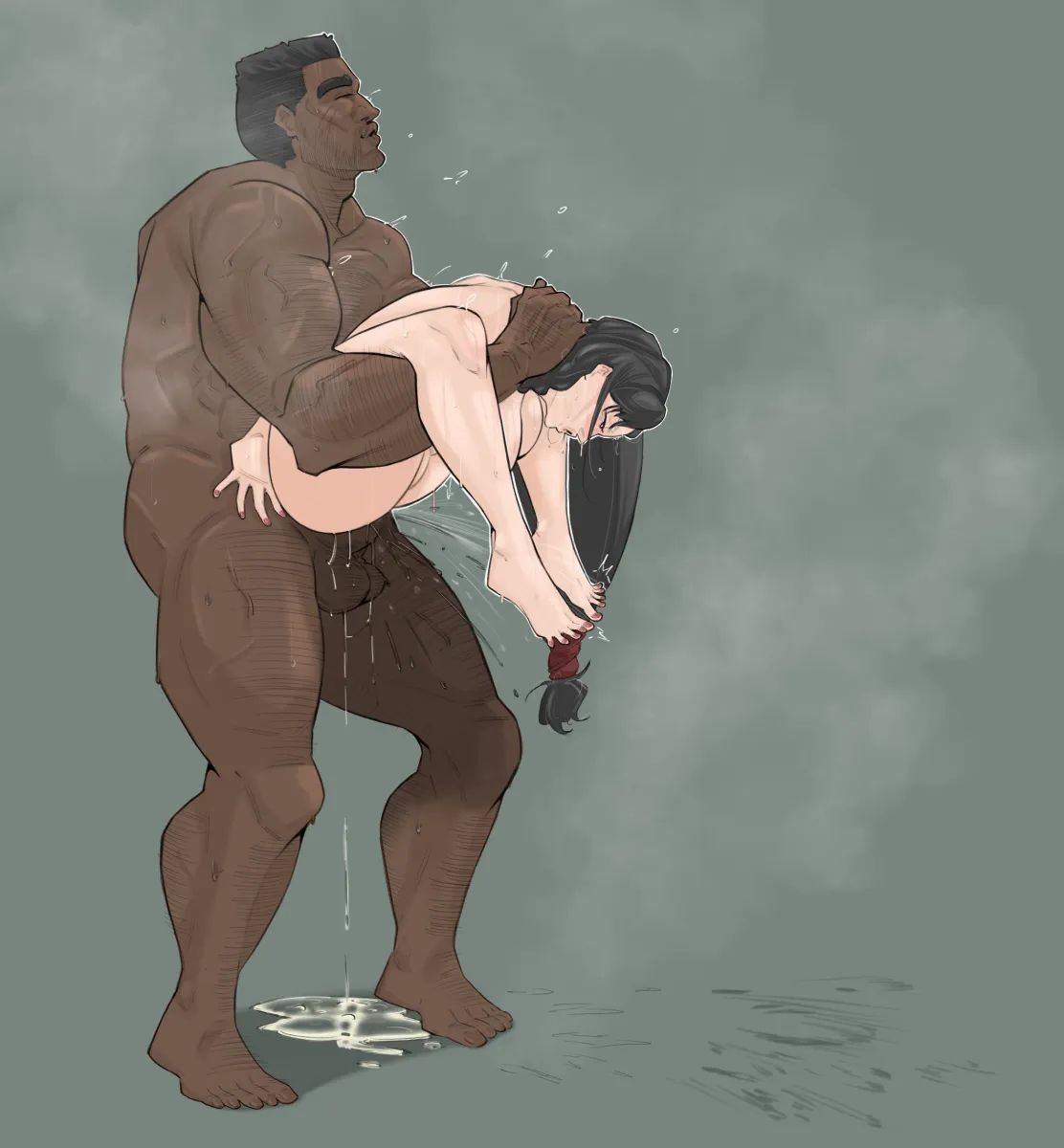 Tifa Lockhart, Barret Wallace by Tokyoplip