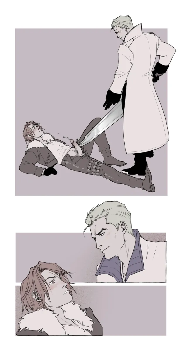 Squall Leonhart, Seifer Almasy by Kaciart