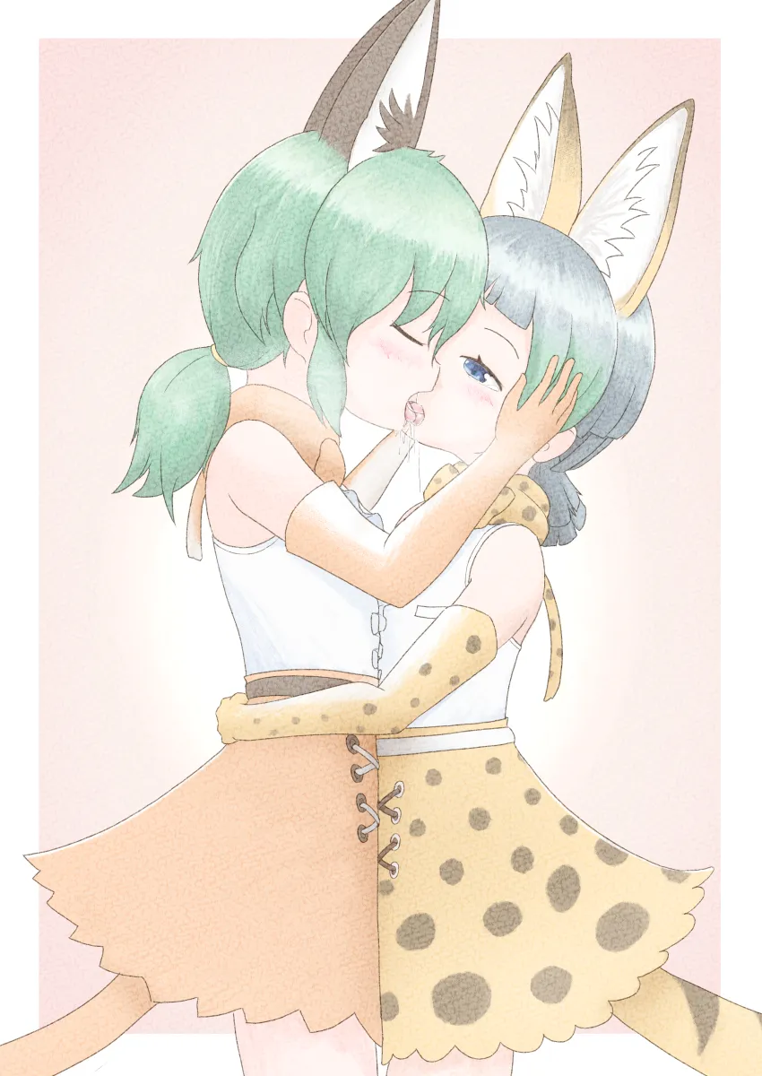 Serval (Kemono Friends), Kaban (Kemono Friends) by Nodate