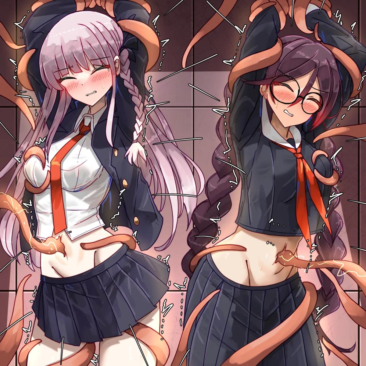 Kirigiri Kyoko, Fukawa Toko by Bakasp-Lilzy
