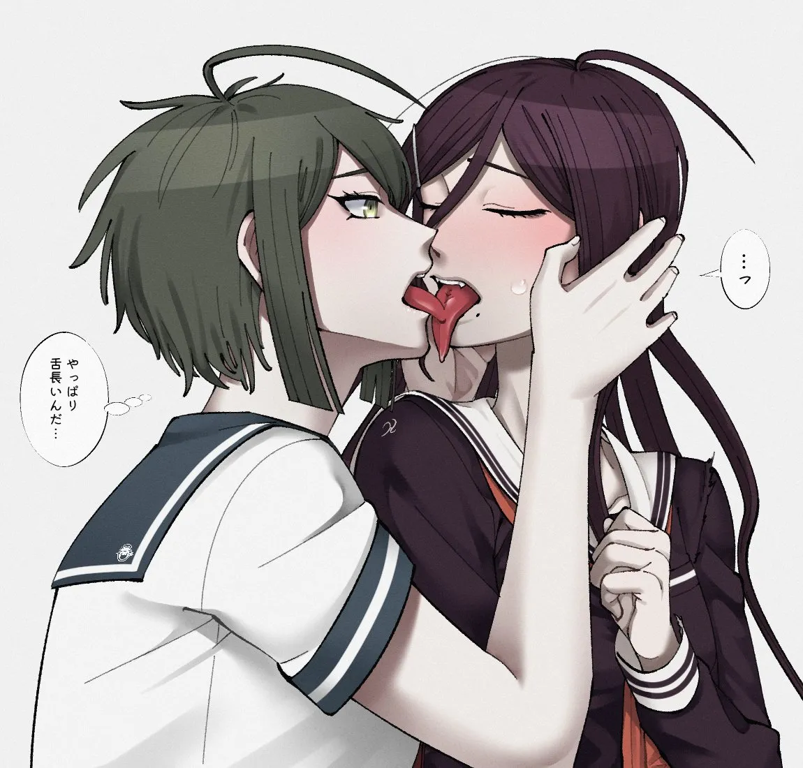 Fukawa Toko, Naegi Komaru by Hanatsuduki