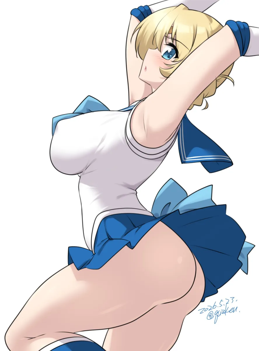 Darjeeling (Girls Und Panzer), Sailor Mercury by Kuzuryuu Kennosuke