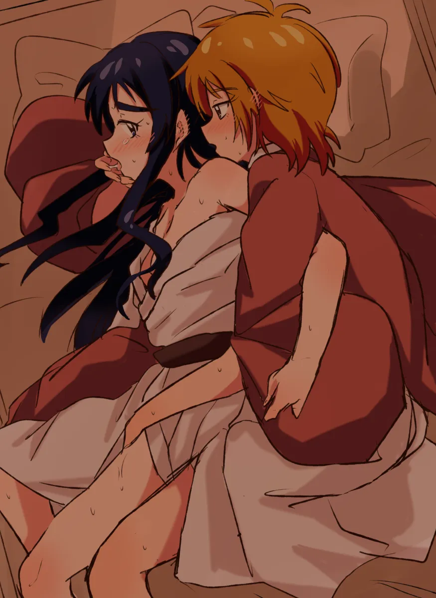 Misumi Nagisa, Yukishiro Honoka by Mizin Kosutin