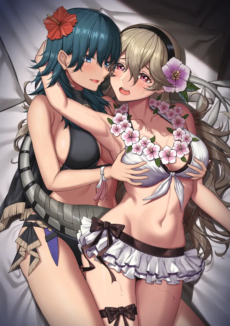 Female Byleth (Fire Emblem), Female Corrin (Fire Emblem) by Nemunemu Semi