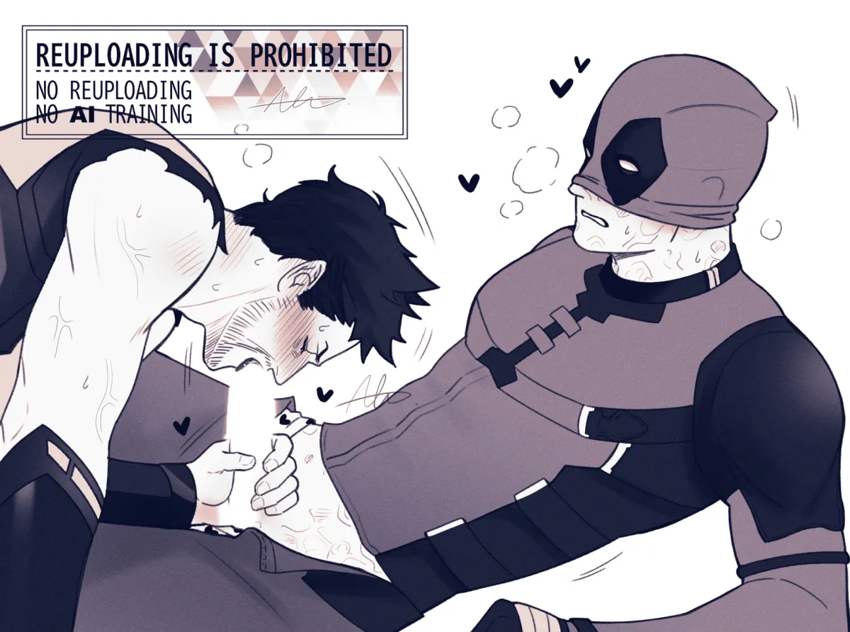 Wolverine (X-Men), Deadpool by Sherlock7Akane