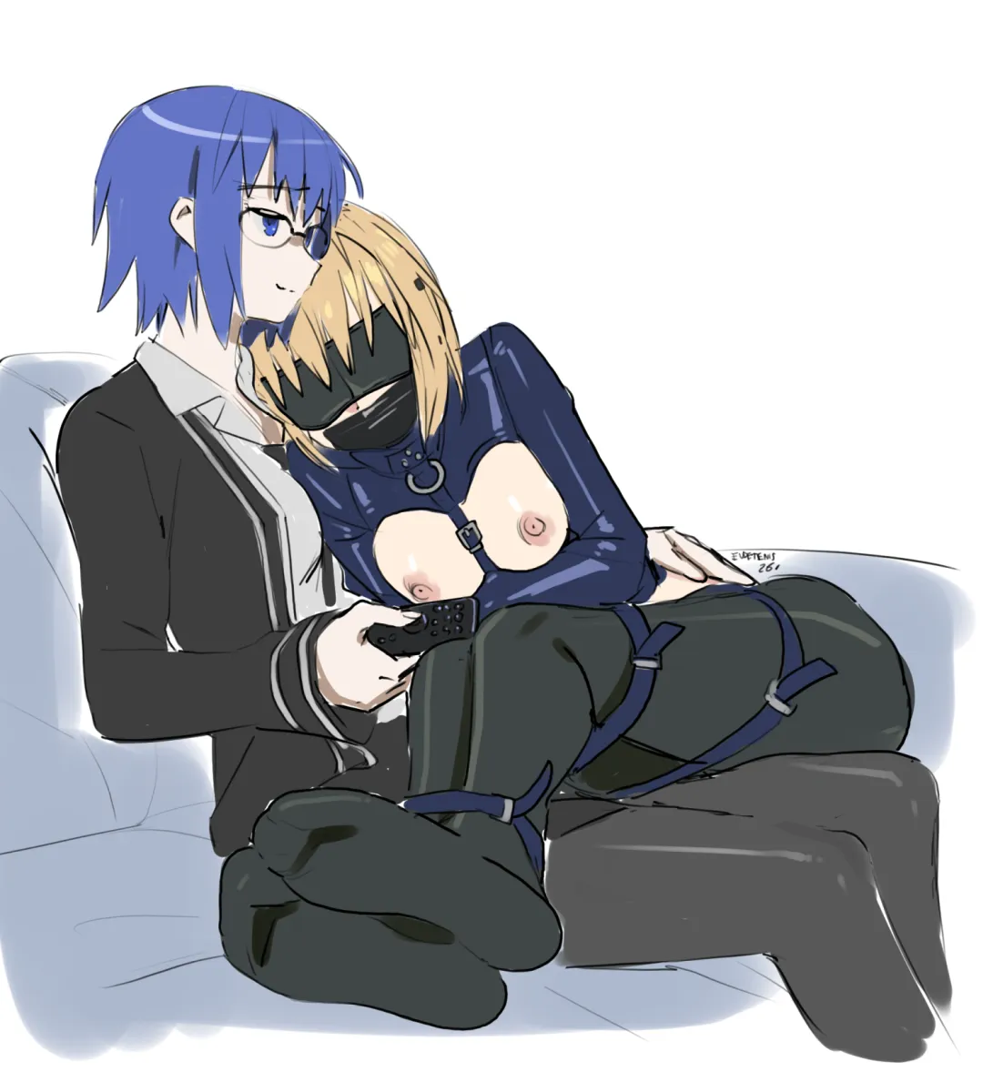 Arcueid Brunestud, Ciel (Tsukihime) by Eudetenis