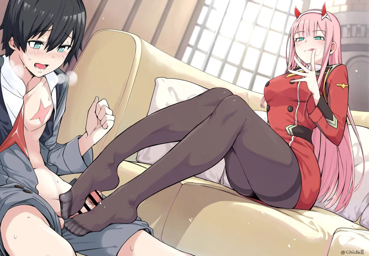 Zero Two (Darling In The Franxx), Hiro (Darling In The Franxx) by Chicke Iii
