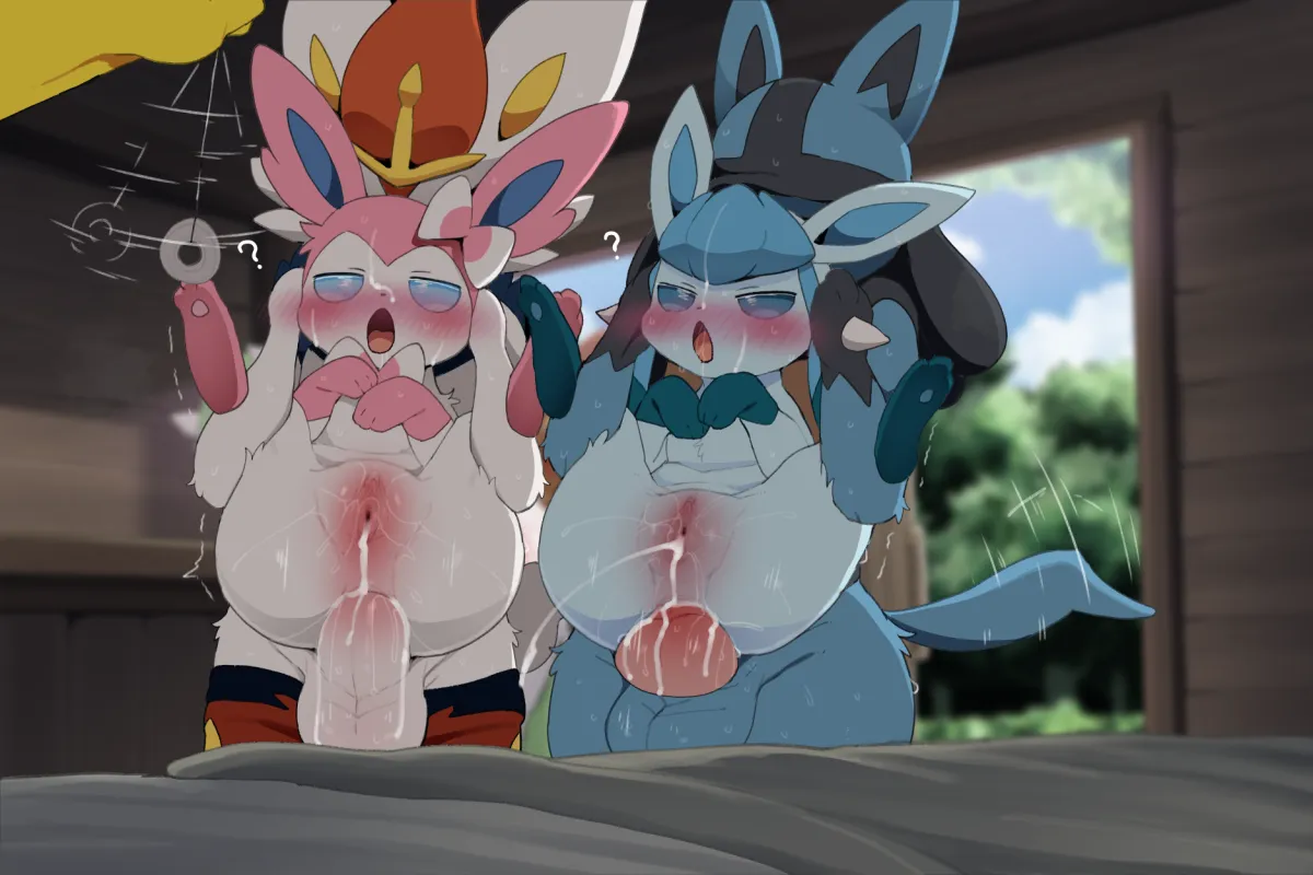 Sylveon, Lucario by Dagasi